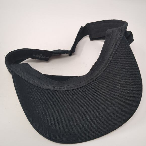 Jim Beam Black Strapback Visor Hat Black One Size Adjustable Outdoor - Picture 7 of 10